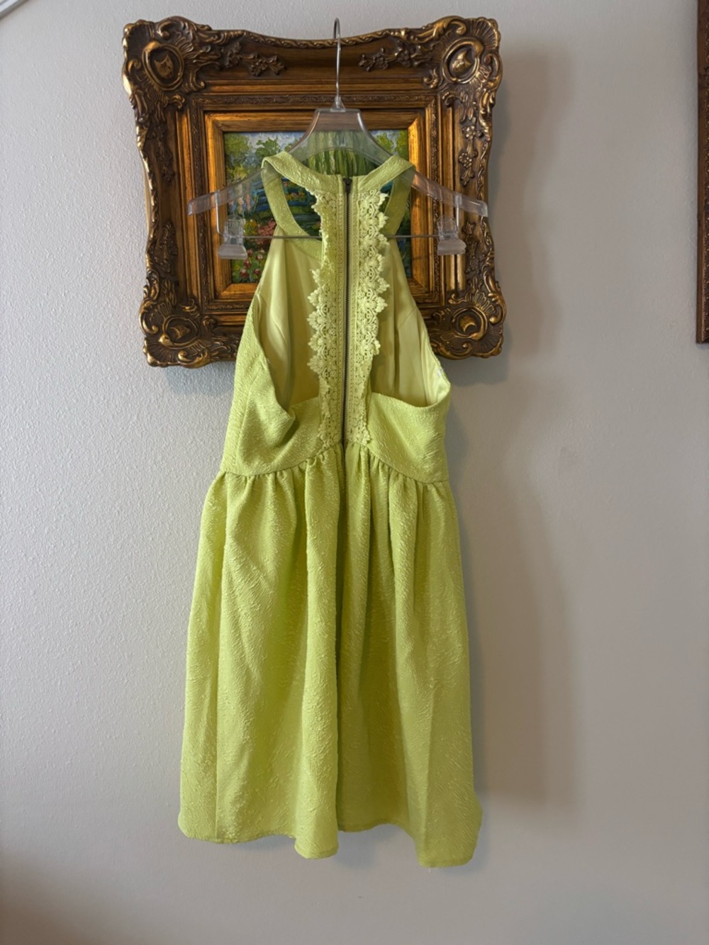 Soieblu Key Lime Halter Textured Midi Dress - Picture 3 of 6